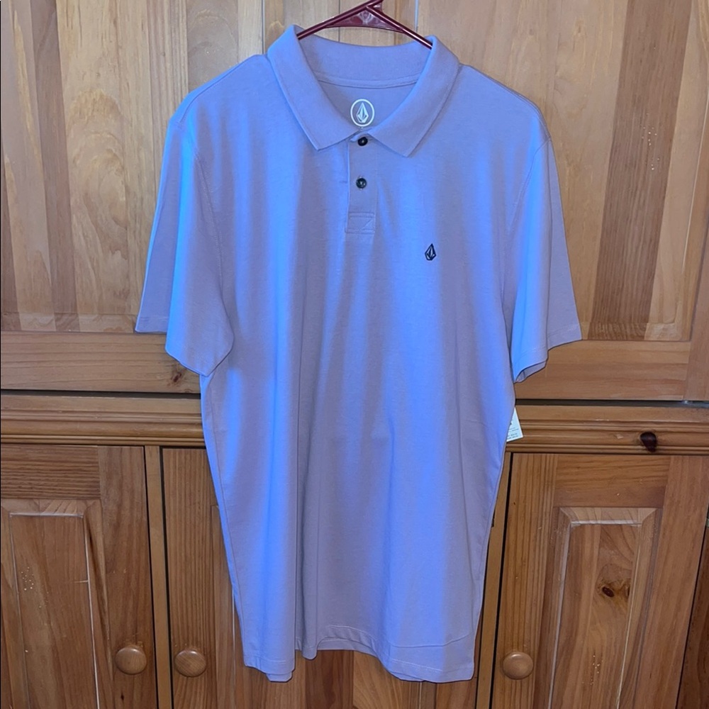 Volcom Men's Purple Polo Shirt